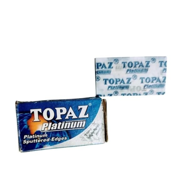 Topaz Platinum Double Edge Shaving Blades for Safety Razors Open Pack