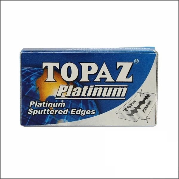 Topaz Platinum Double Edge Shaving Blades for Safety Razors Pack