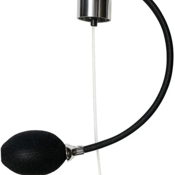 Cella luxury metal atomizer with long pump for aftershave or cologne front