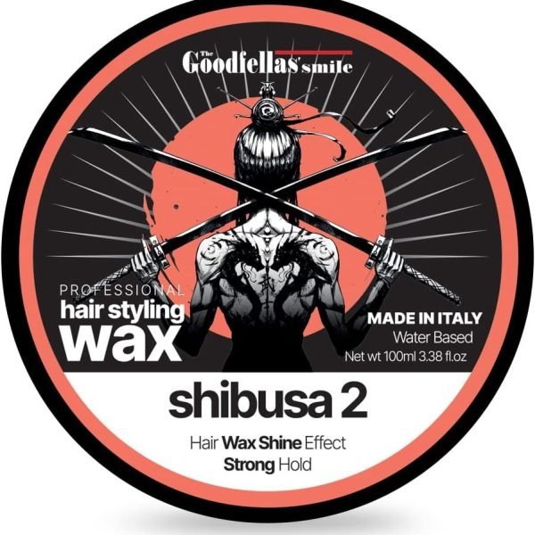 The Goodfellas' Smile Shibusa 2 Hair Wax – 100ml tin with warm vanilla and citrus scent
