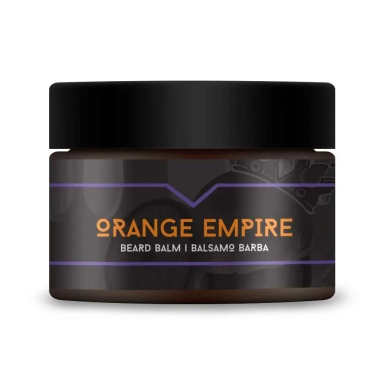 The Goodfellas Smile Orange Empire beard balm jar
