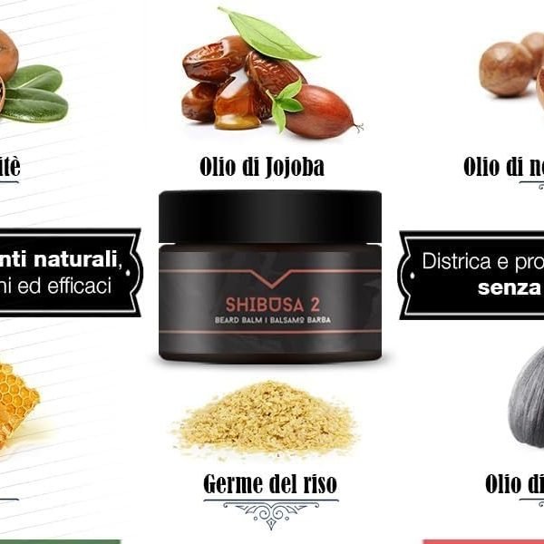 The Goodfellas' Smile Beard Balm Shibusa 2 50ml – premium beard balm tin with refined scent – ingredients