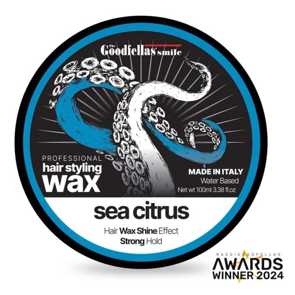The Goodfellas' Smile Shine Hair Wax Sea Citrus – 100ml tin with fresh marine-citrus scent