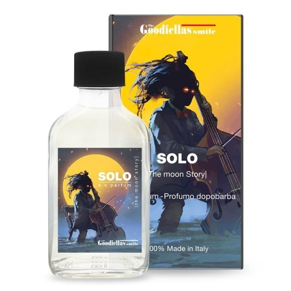 The Goodfellas’ Smile SOLO Aftershave Lotion in 100ml Italian glass bottle - on stones
