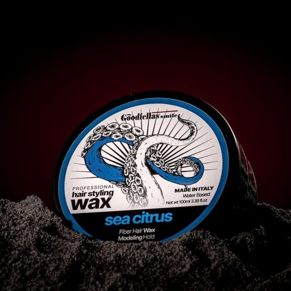 The Goodfellas’ Smile Hair Wax Fiber/Pomade – Sea Citrus Scent, 100ml On Sand