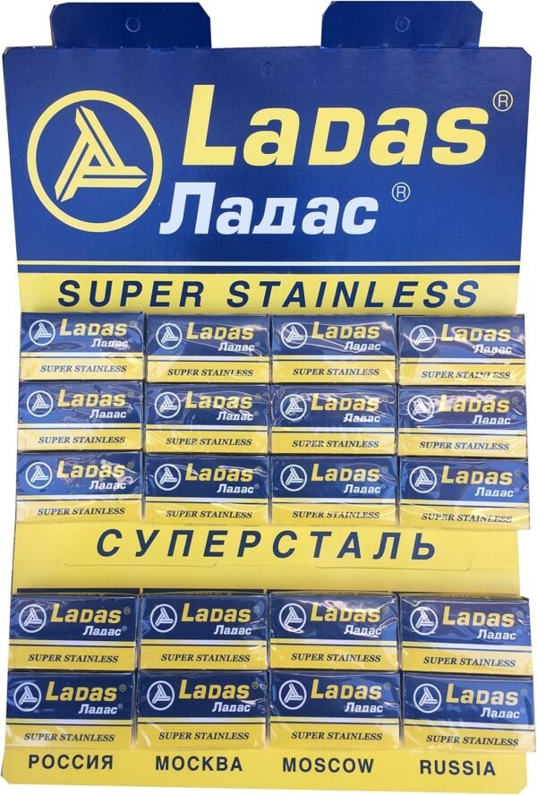 LADAS Super Stainless Safety Razor Blades packaging