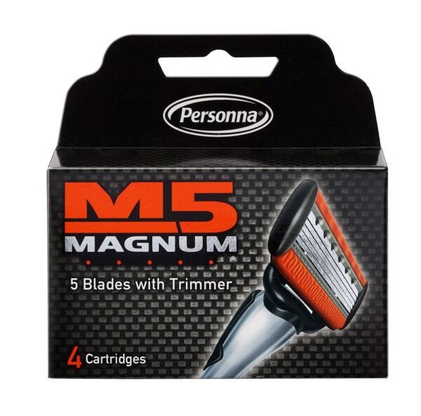 Version 1.0.0 Personna M5 Magnum 4-pack razor cartridges with 5 blades