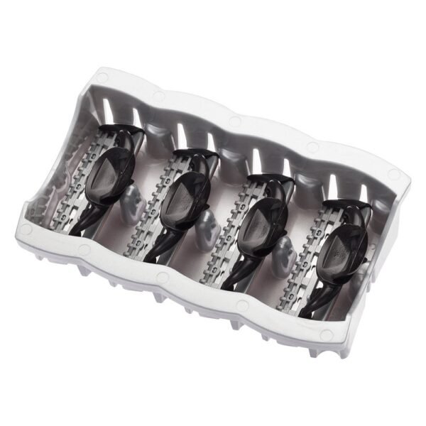 Personna M5 Magnum 4-pack razor cartridges with 5 blades open facing