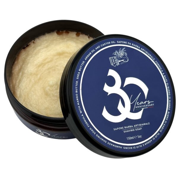 TFS 80 Years Anniversary Italian Artisan Shaving Soap Cream Open Jar