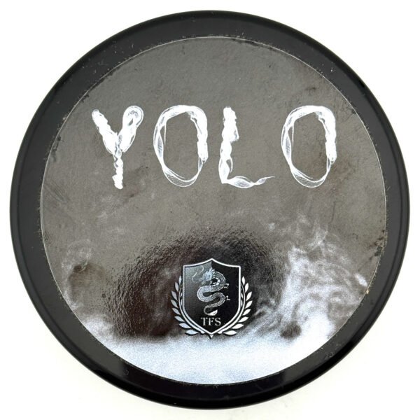 TFS YOLO energizing shaving soap Italian artisan front label