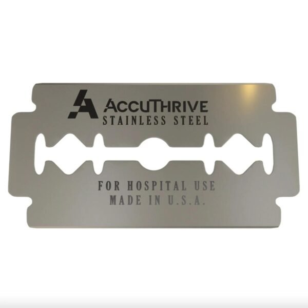 AccuThrive Med Prep Double Edge Razor Blades 100 Pack loose blade