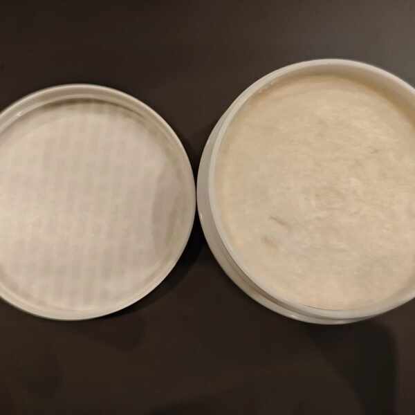Groom shaving soap thick lather lid open open box
