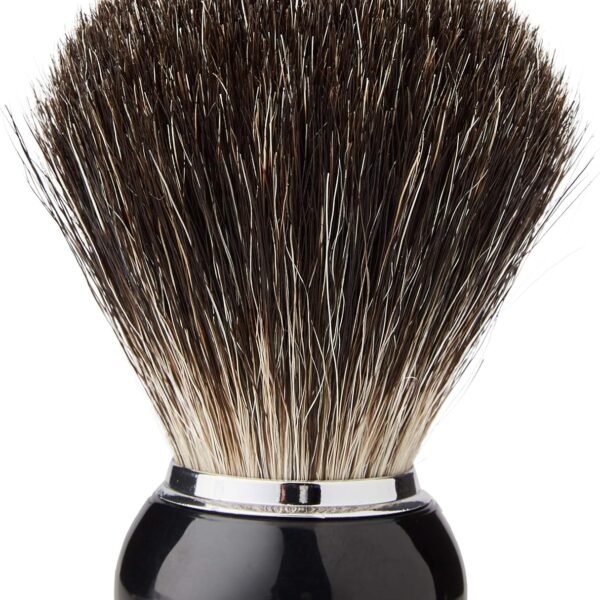 Omega 666 Pure Badger Shaving Brush Closeup