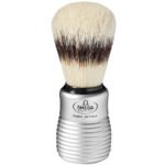 Omega 81230 Pure Bristle Shaving Brush with ribbed satin handle main
