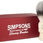Simpsons Trafalgar T3 synthetic shaving brush next to box