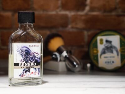 The Goodfellas Smile Re Nero Aftershave 100ml bottle and box with background
