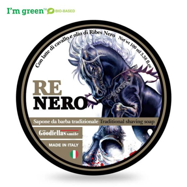 TGS Re Nero shaving soap thick lather brush