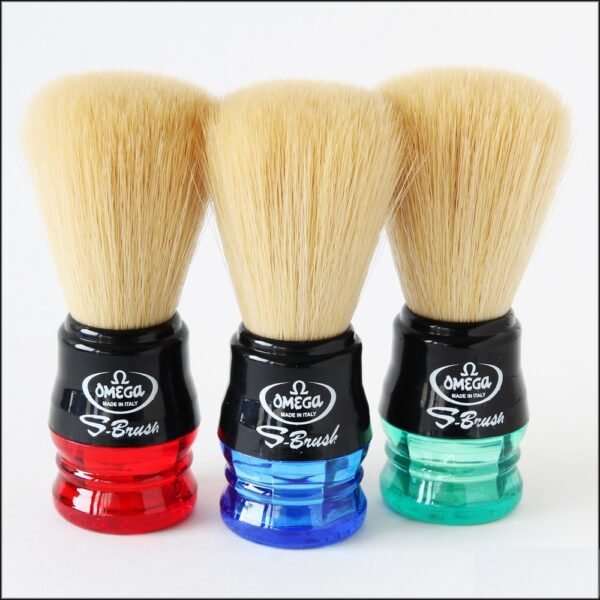 Omega 10077 Pure Bristle Shaving Brush 3 colors– Made in Italy