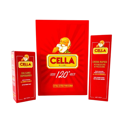 Cella Milano Rapid Shaving Cream and Aftershave Balm 120th Anniversary Shave Set
