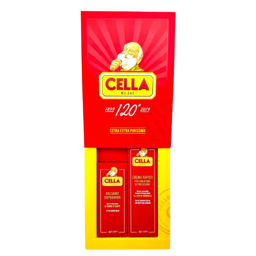 Cella Milano Rapid Shaving Cream and Aftershave Balm Gift Set Box