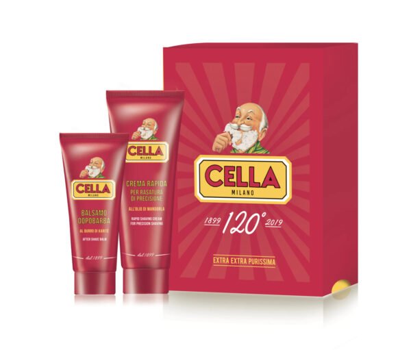 Cella Milano 120th Anniversary Shaving Set Packaging