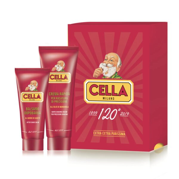 Cella Milano 120th Anniversary Shaving Set Packaging