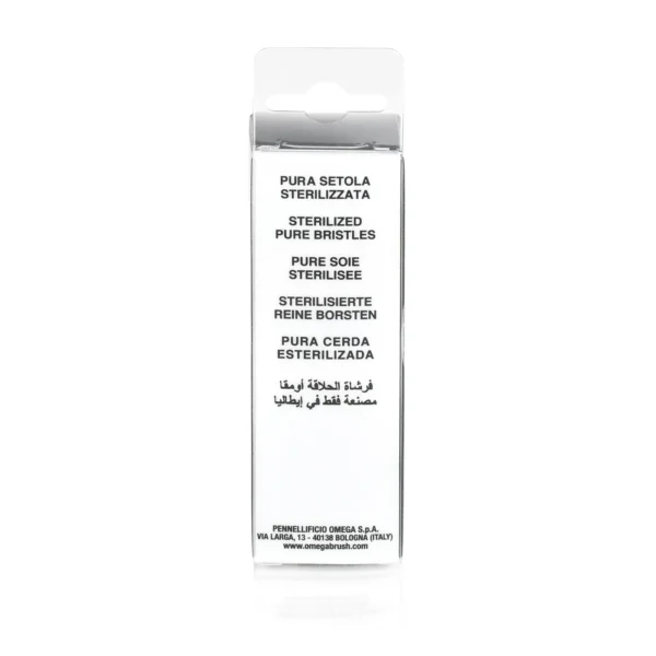 Closeup of Omega 10275 boar bristle knot back