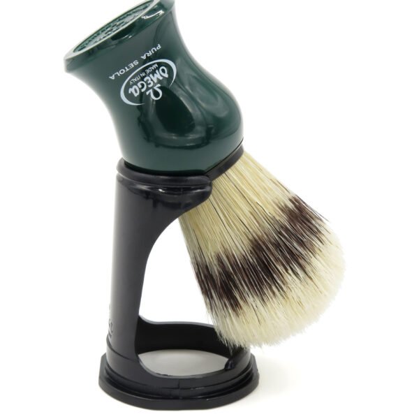 Omega 80265 shaving brush with stand natural bristle