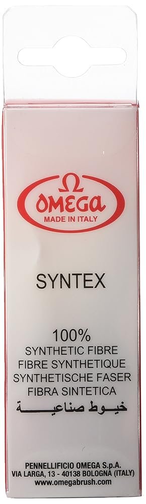 Omega 90065 synthetic shaving brush backside