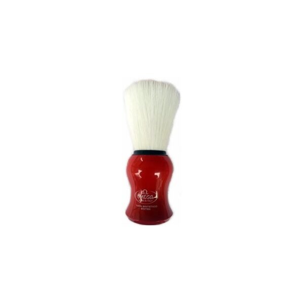 Omega 90065 Syntex synthetic shaving brush in red