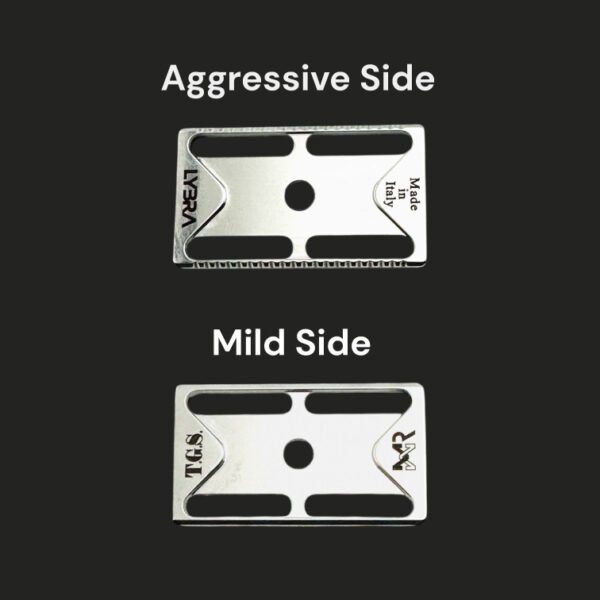 TGS Lybra safety razor 316L stainless steel sides new