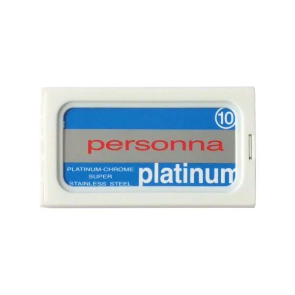 Personna IPBLUE Platinum double edge razor blades made in USA front