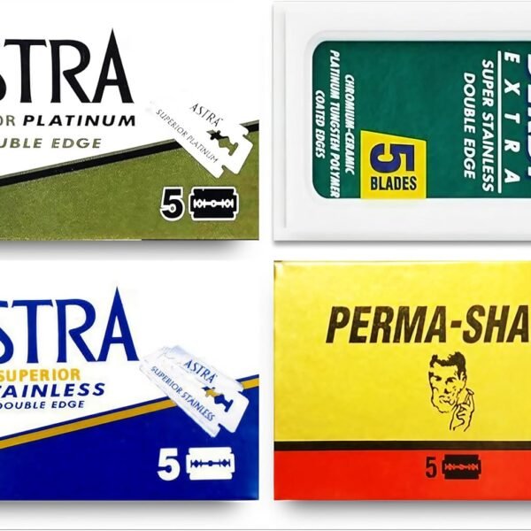20 count de razor blade sampler astra derby perma-sharp