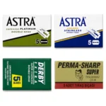 20 count de razor blade sampler astra derby perma-sharp