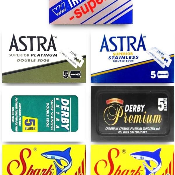 40 count double edge razor blade sampler