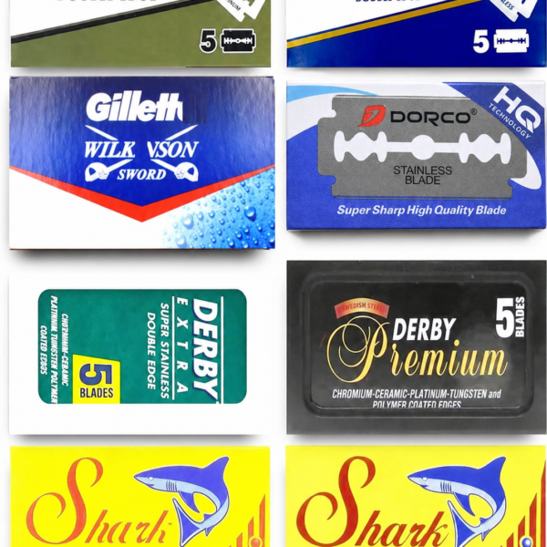 40 count double edge razor blade sampler