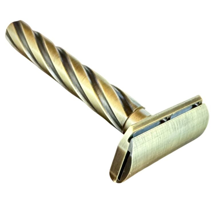 Parker Flight all brass three-piece double edge safety razor