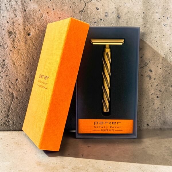 Parker Flight safety razor in its Parker presentation box with moulded tray