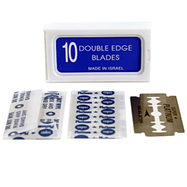 Crystal SUPER+ Stainless Steel Platinum Double Edge Safety Razor Blades