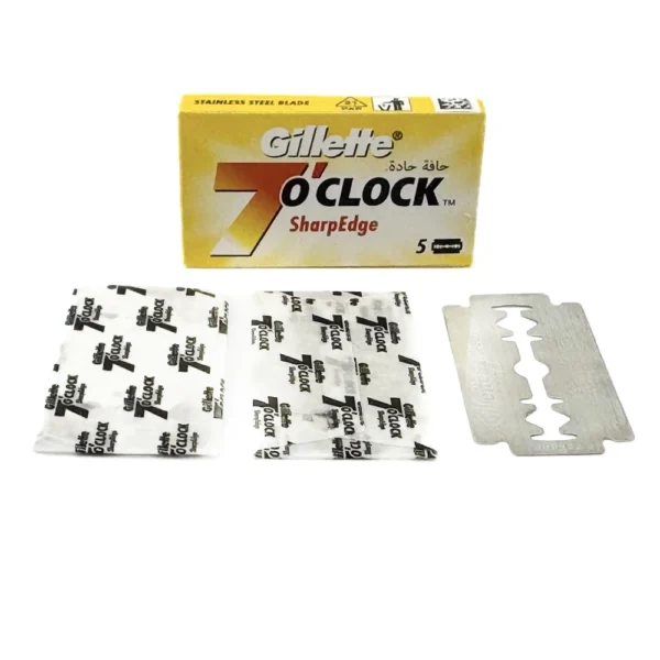 Gillette 7 O'clock SharpEdge Double Edge Razor Blades Made in Russia