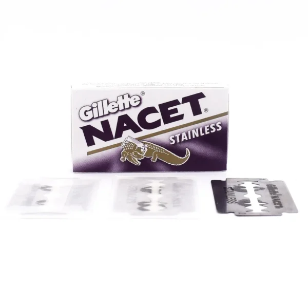 Gillette Nacet Stainless Double Edge Razor Blades - Made in Russia