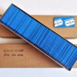 Personna 74-0002 double edge prep blades fanned out of the 250-count carton