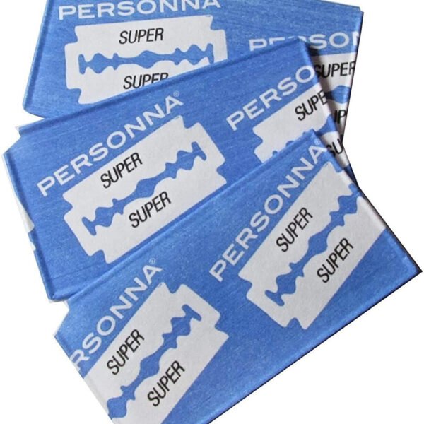Individually wrapped Personna Super double edge prep blades