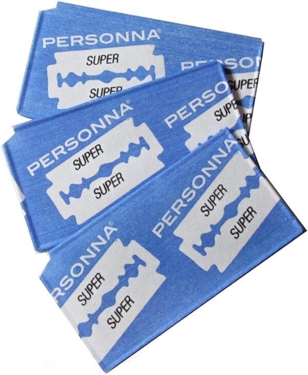 Individually wrapped Personna Super double edge prep blades