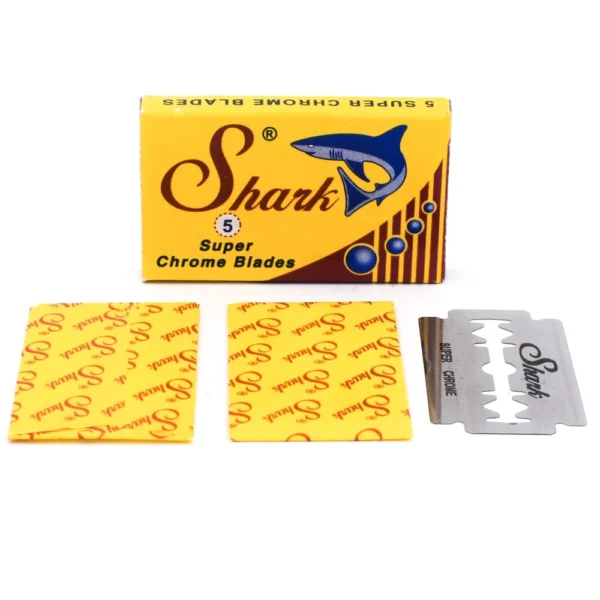 Shark Super Chrome Blades - Ultra-Sharp DE Razor Blades