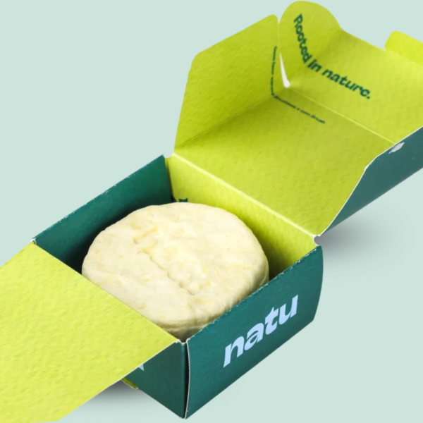 Natu Natural Shaving Soap, 75g, Lemongrass Orange Cedar