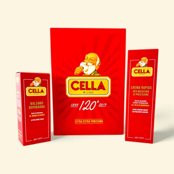 Cella Milano 120th anniversary set: Rapid shaving cream and aftershave balm with gift box