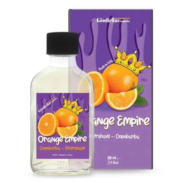 The Goodfellas' Smile Orange Empire aftershave, 100 ml bottle with box
