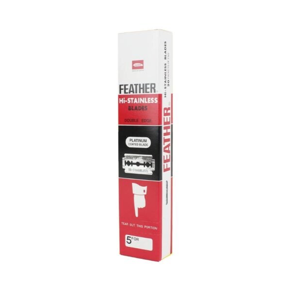 Feather Hi-Stainless sleeve of 20 packets of five blades